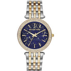 Michael Kors Darci MK3401 Women's Blue Dial Silver & Gold Stainless Steel Watch
