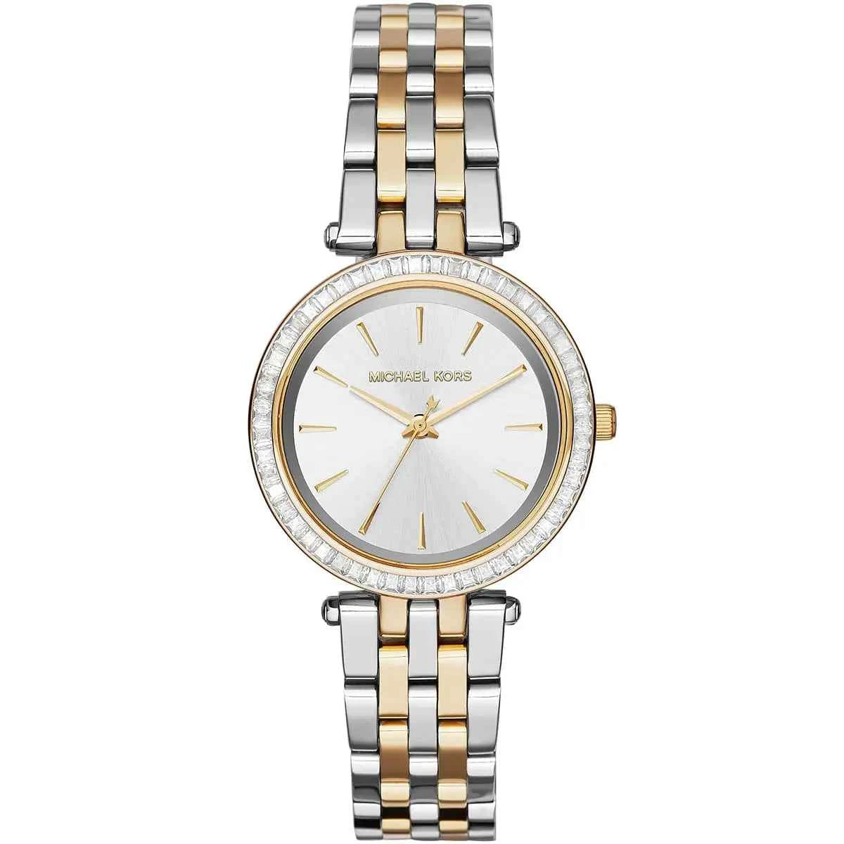 Michael Kors Darci Mini MK3405 Women's Silver Dial Two-Tone Stainless Steel Watch