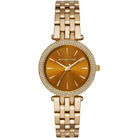 Michael Kors Darci MK3408 Women's Orange Dial Gold Stainless Steel Watch