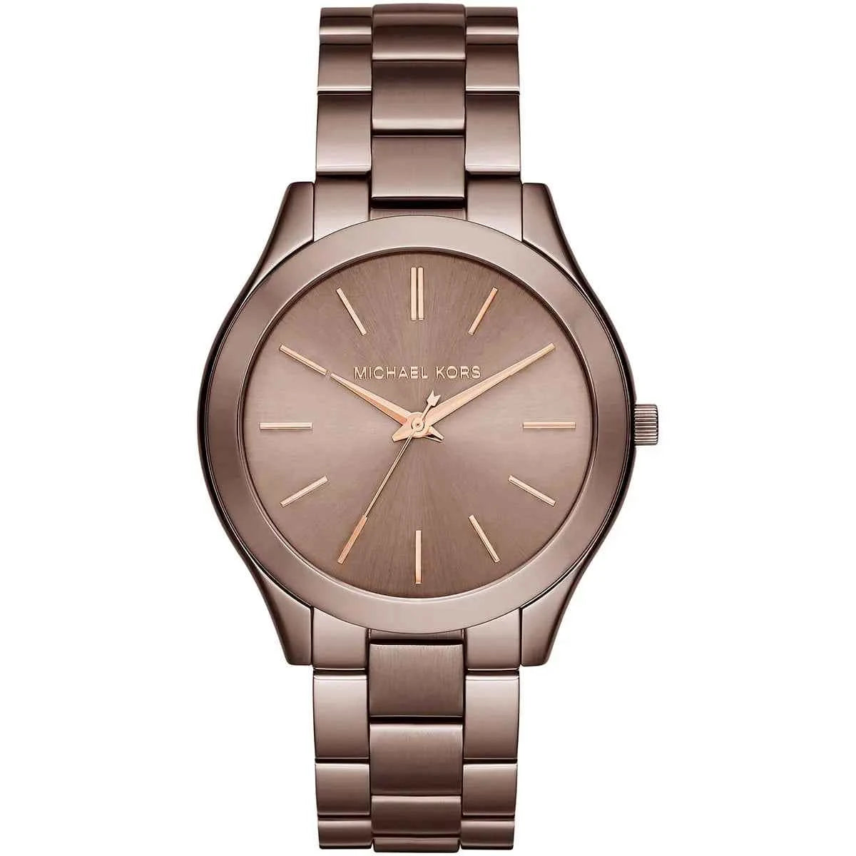 Michael Kors Runway Slim MK3418 Women's Brown Dial Stainless Steel Watch