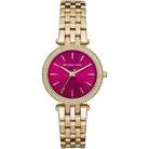Michael Kors Darci Mini MK3444 Women's Pink Dial Gold Stainless Steel Watch