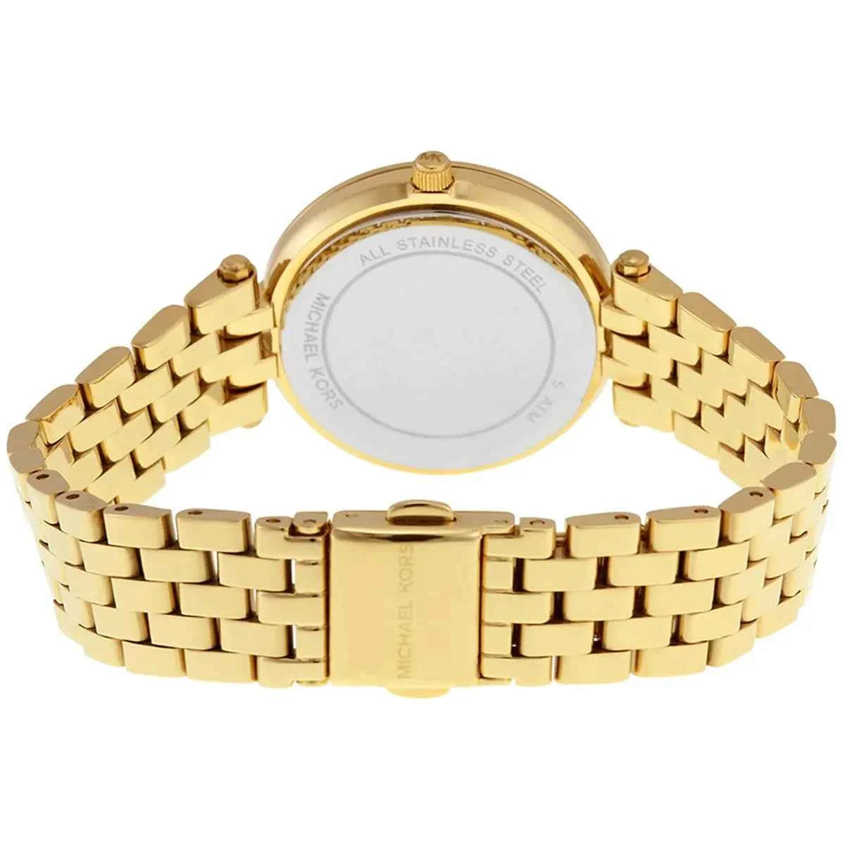 Michael Kors Darci Mini MK3444 Women's Pink Dial Gold Stainless Steel Watch