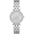 Michael Kors Darci Mini MK3476 women's silver dial stainless steel watch front view
