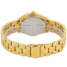 Back view of Michael Kors MK3512 quartz watch with gold stainless steel case