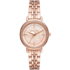 Michael Kors Cinthia MK3643 women's rose gold dial rose gold stainless steel watch front view