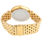 Back view of Michael Kors MK3727 quartz watch with gold stainless steel case