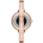 Back view of Michael Kors MK3735 quartz watch with rose gold stainless steel case