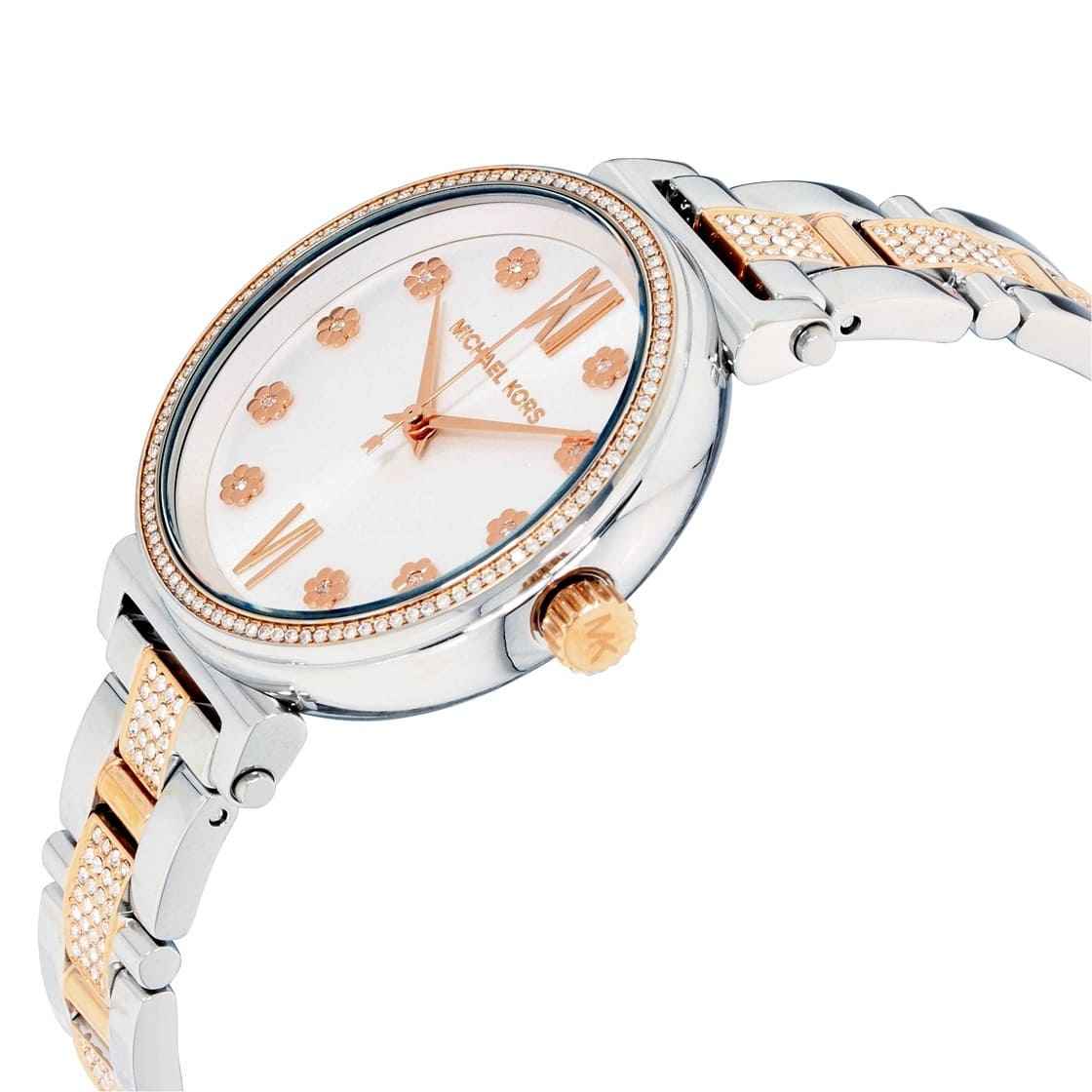Michael Kors Sofie MK3880 Women's Silver & Rose Gold Stainless Steel Watch