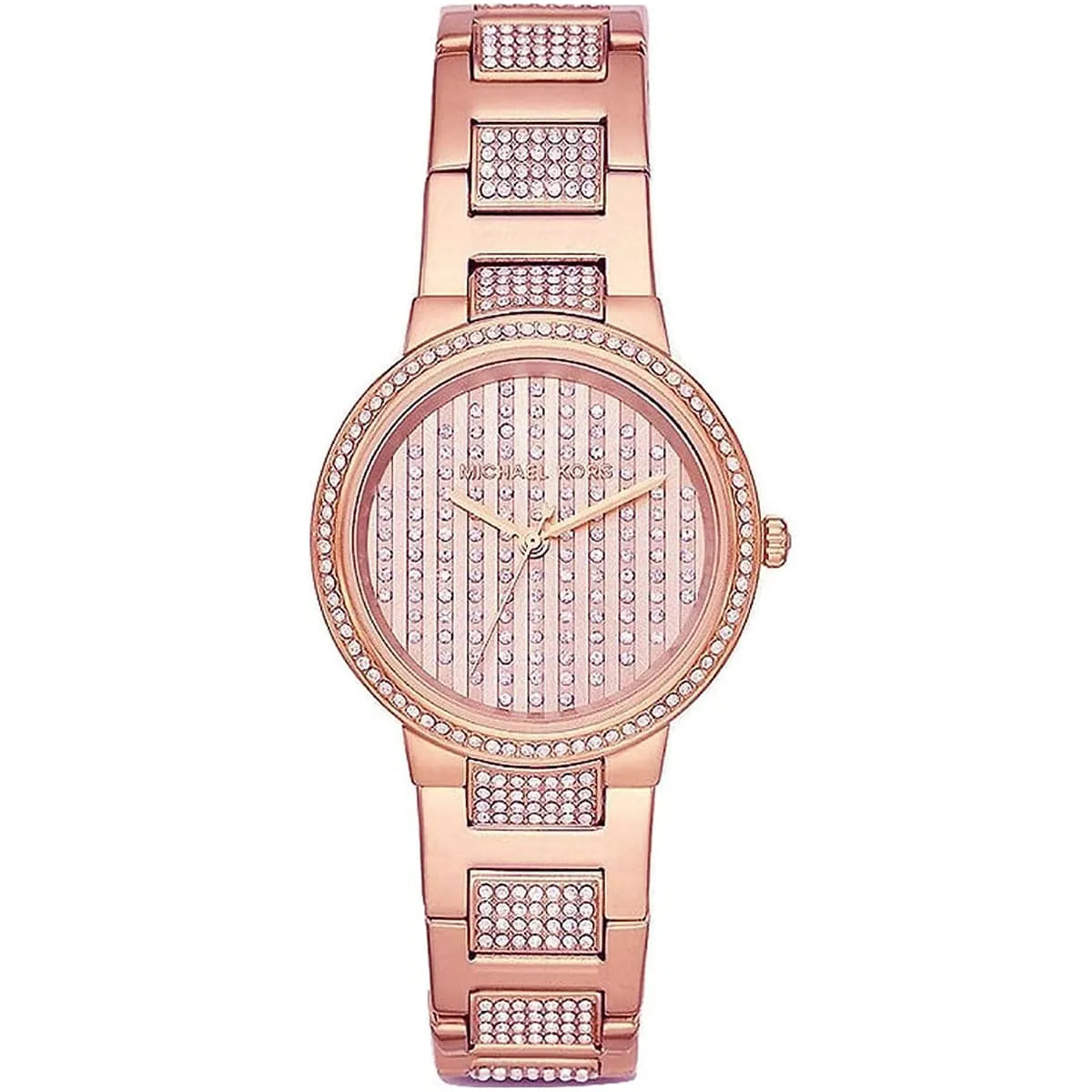 Michael Kors Gabbi MK3986 women's rose gold dial rose gold stainless steel watch front view