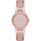 Michael Kors Gabbi MK3986 women's rose gold dial rose gold stainless steel watch front view