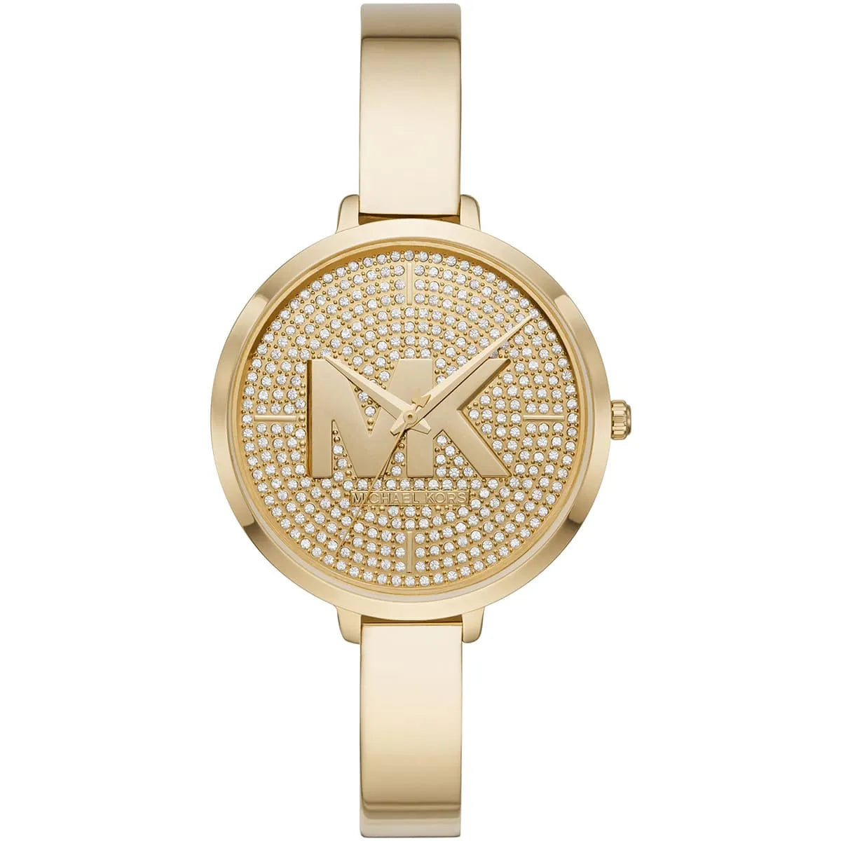 Michael Kors Charley MK4469 women's gold dial gold stainless steel watch front view