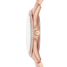 Close-up of Michael Kors MK4491 rose gold analog dial