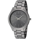 Close-up of Michael Kors MK4506 gray analog dial