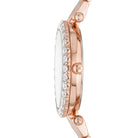 Close-up of Michael Kors MK4514 rose gold analog dial