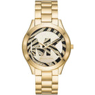 Michael Kors Runway Slim MK4561 Women's Gold & Brown Dial Multi-Strap Watch