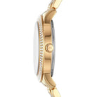 Side profile of Michael Kors Tibby MK4575 gold bracelet watch