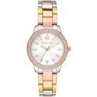 Michael Kors Tibby MK4576 women's silver dial multicolored stainless steel watch front view