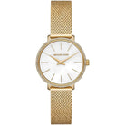 Michael Kors Mini Pyper MK4619 Women's White Dial Gold Stainless Steel Watch