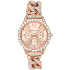 Michael Kors Layton Mid MK4654 women's rose gold stainless steel watch front view