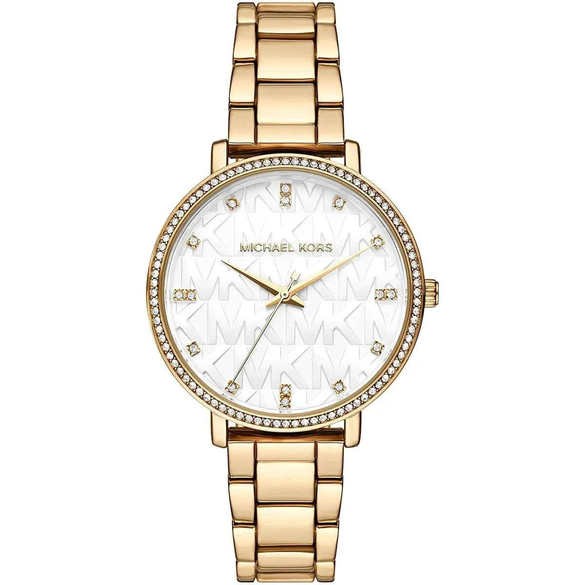 Michael Kors Pyper MK4666 Women's White Dial Gold Stainless Steel Watch