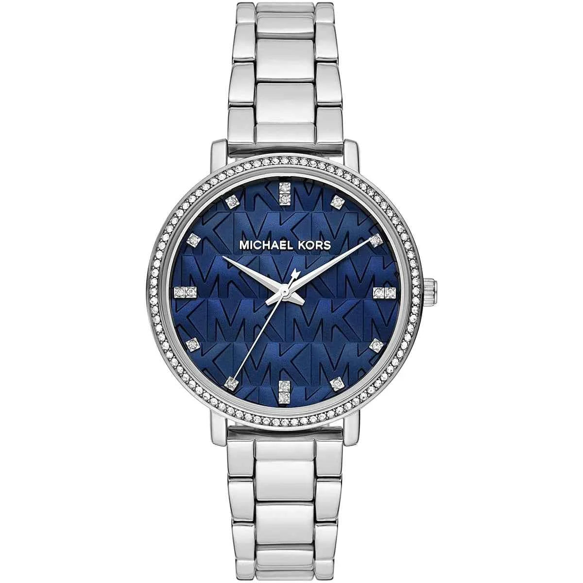 Michael Kors Pyper MK4671 Women's Blue Dial Silver Stainless Steel Watch