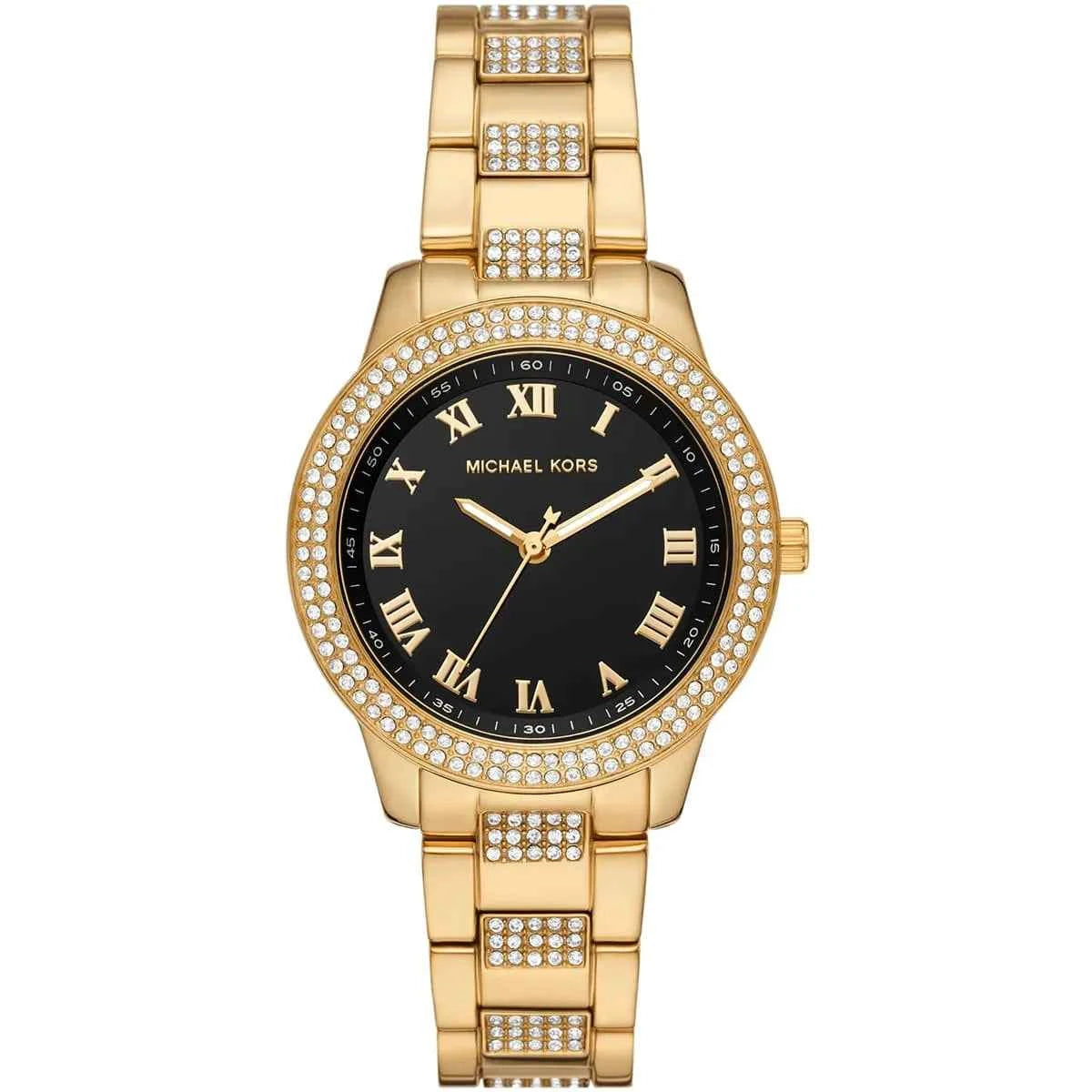Michael Kors Tibby MK4684 Women's Black Dial Gold Stainless Steel Watch