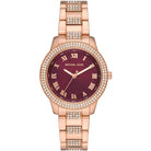 Michael Kors Tibby MK4685 Women's Burgundy Dial Rose Gold Stainless Steel Watch