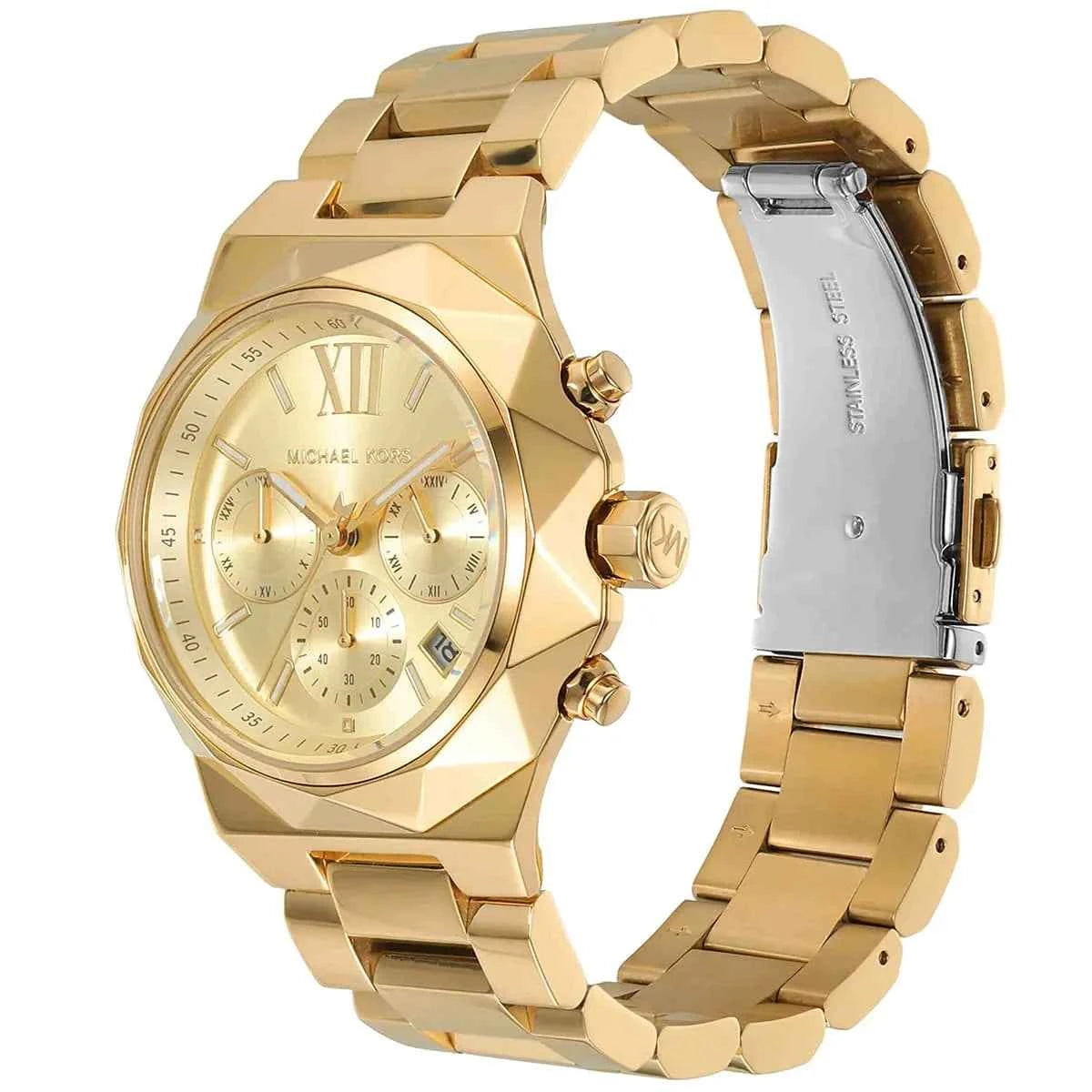 Michael Kors Raquel MK4690 Women's Gold Chronograph Stainless Steel Watch