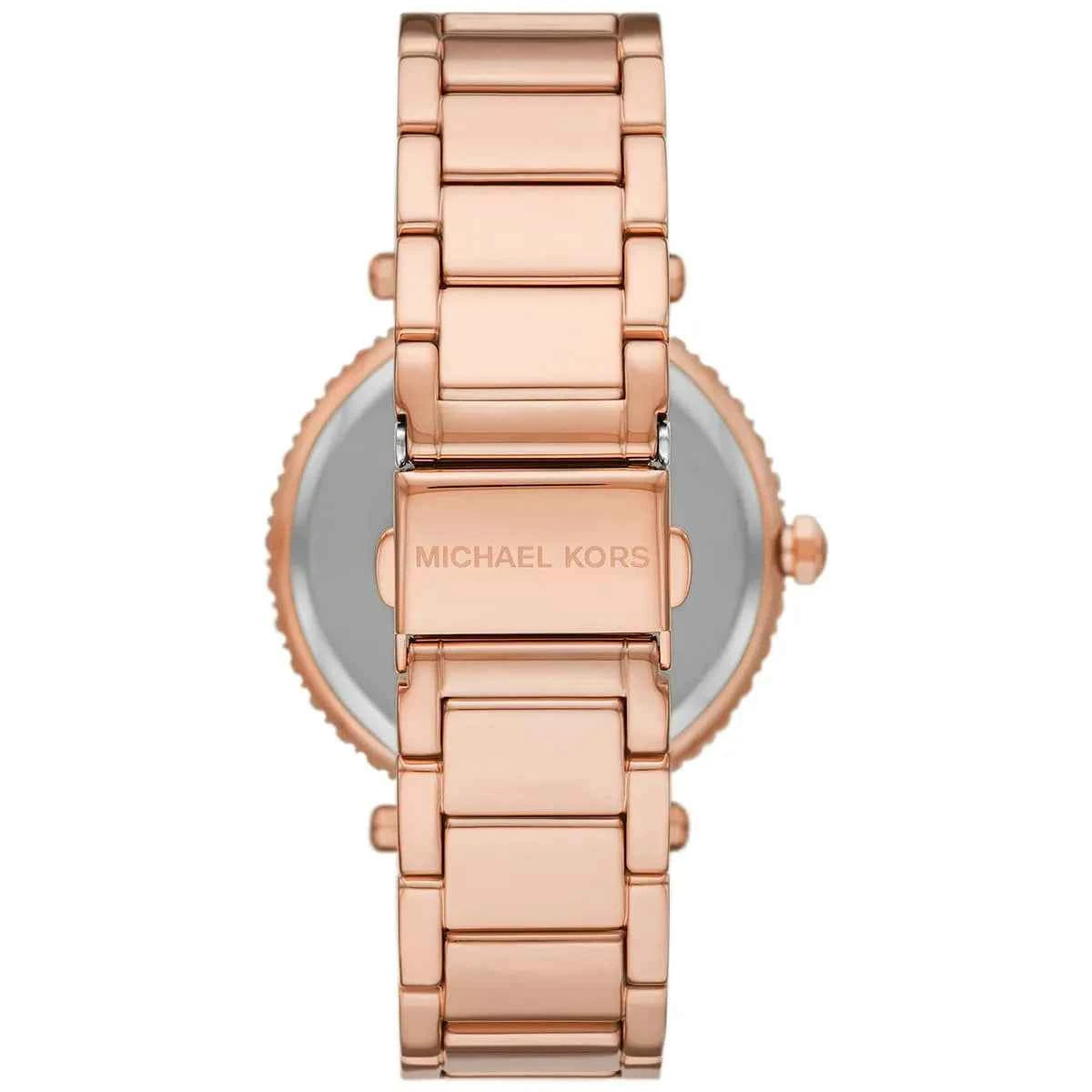 Michael Kors Parker MK4695 Women's White Dial Rose Gold Stainless Steel Watch