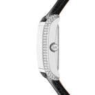 Michael Kors Emery MK4696 Women's White Dial Black Leather Strap Watch