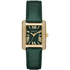Michael Kors Emery MK4697 Women's Black Dial Green Leather Strap Watch