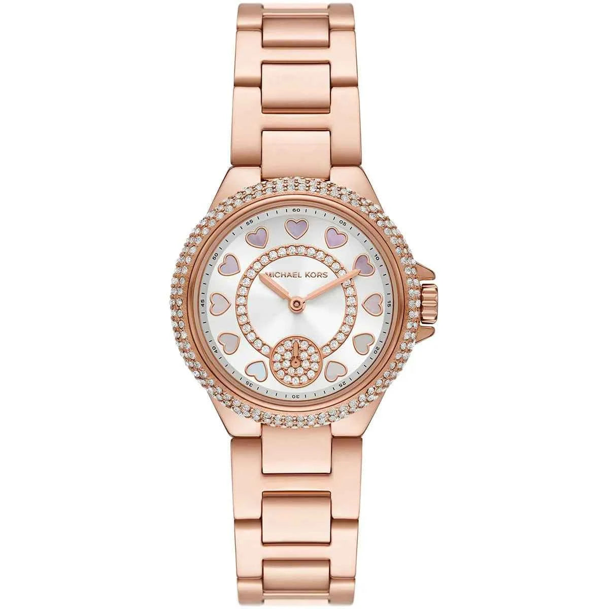 Michael Kors Camille MK4700 Women's Silver Dial Rose Gold Stainless Steel Watch