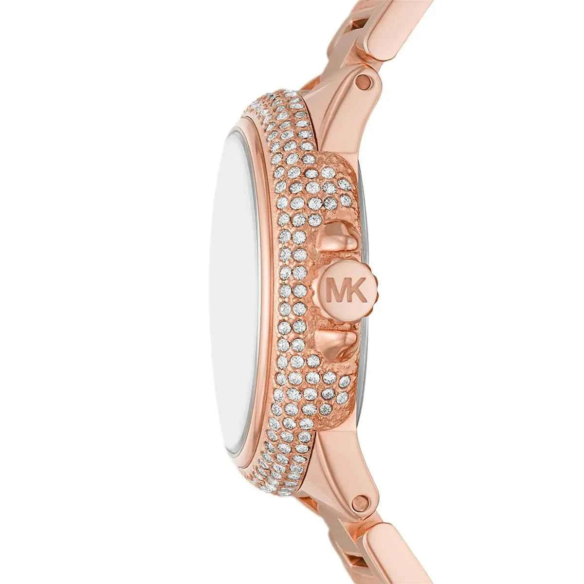 Michael Kors Camille MK4700 Women's Silver Dial Rose Gold Stainless Steel Watch