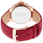 Michael Kors Camille MK4701 Women's Red & Silver Dial Red Leather Strap Watch