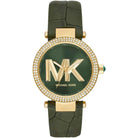 Michael Kors Parker MK4724 Women's Green Dial Green Leather Strap Watch
