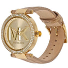 Michael Kors Parker MK4725 Women's Gold Dial Brown Leather Strap Watch