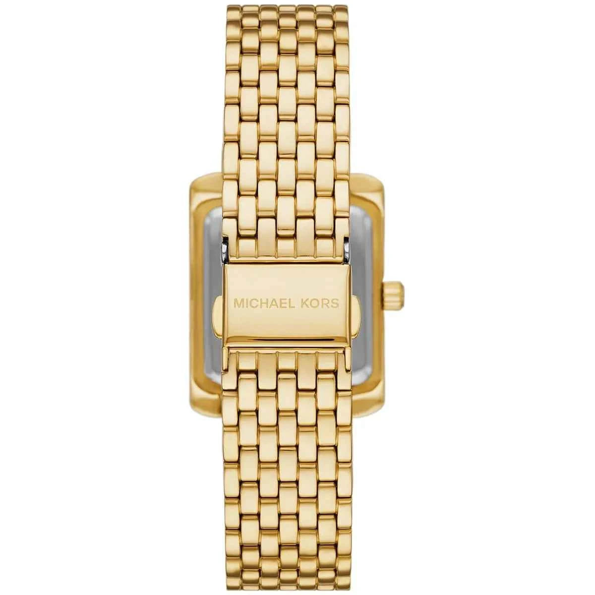 Michael Kors Mini Emery MK4742 Women's Green Dial Gold Stainless Steel Watch