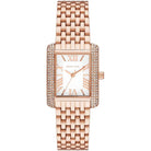 Michael Kors Mini Emery MK4743 Women's White Dial Rose Gold Stainless Steel Watch