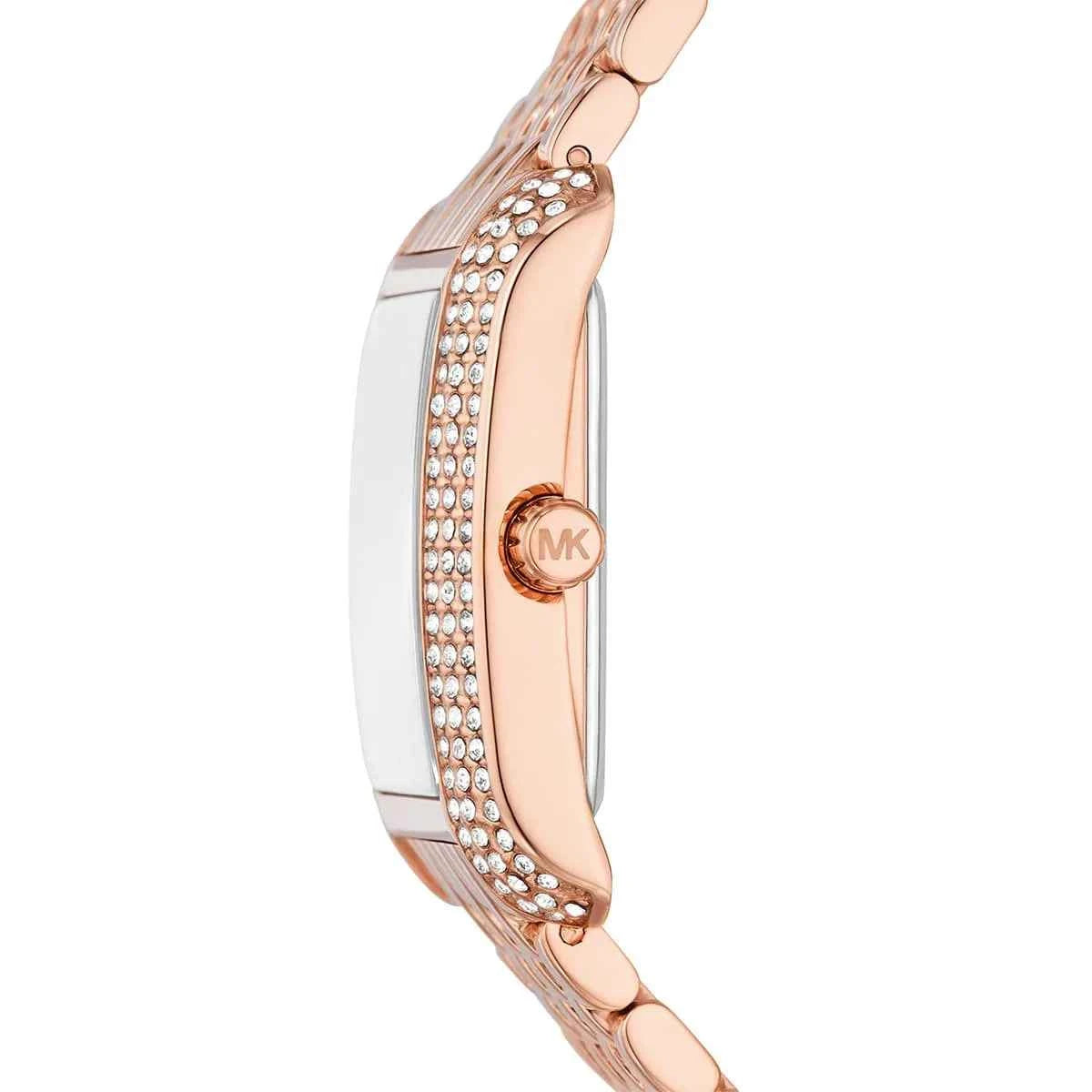 Michael Kors Mini Emery MK4743 Women's White Dial Rose Gold Stainless Steel Watch