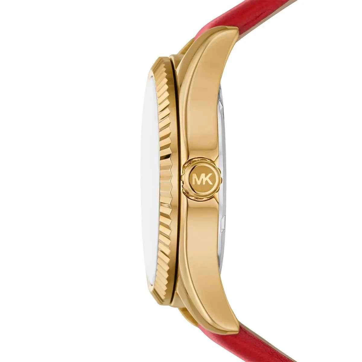 Michael Kors Lexington MK4747 Women's Red Leather Watch