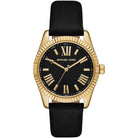 Michael Kors Lexington MK4748 Women's Black Leather Watch