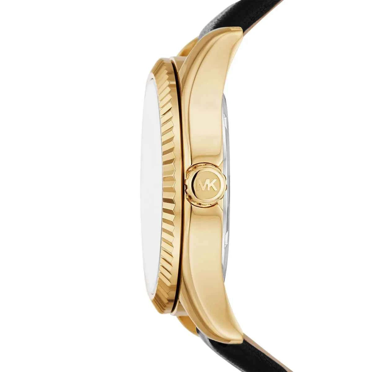 Michael Kors Lexington MK4748 Women's Black Leather Watch