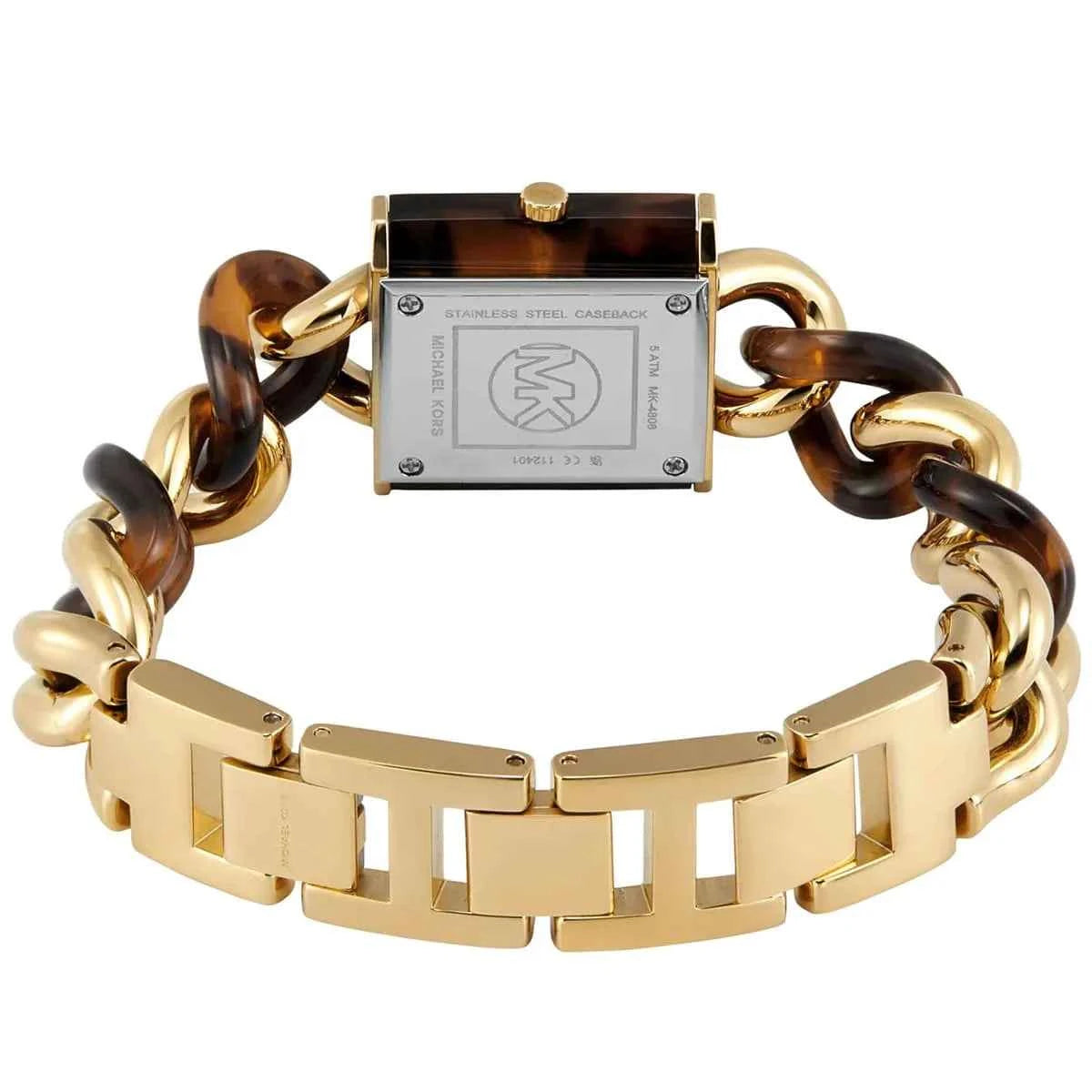 Michael Kors MK Chain Lock MK4808 Women's Brown Stainless Steel Watch