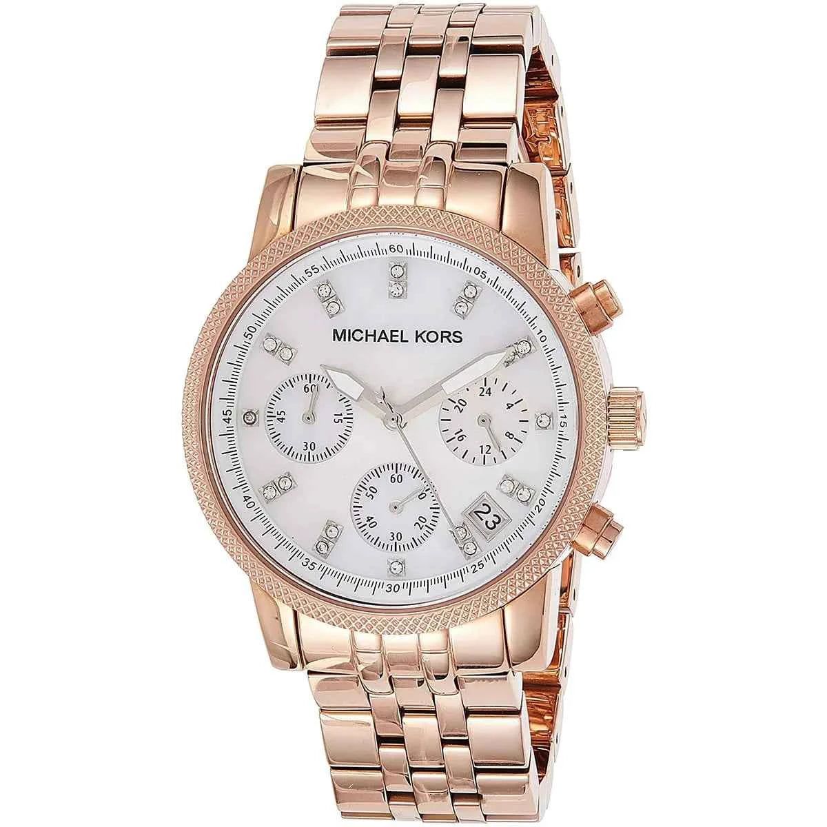 Michael Kors Ritz MK5026 Women's Rose Gold Chronograph Watch