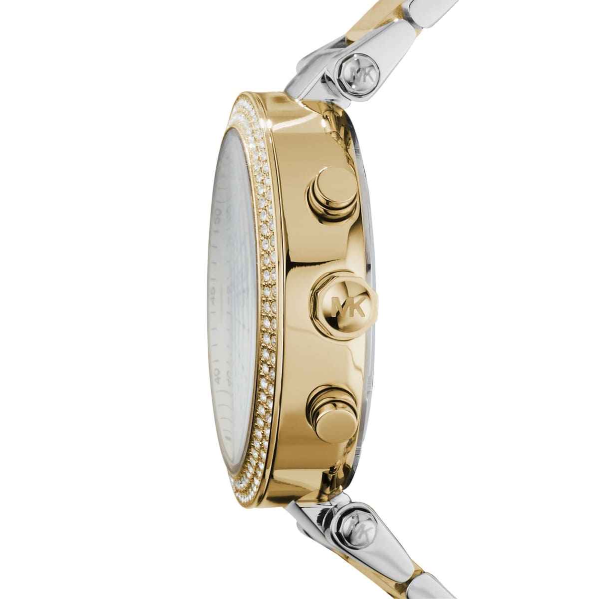Michael Kors Parker MK5626 Women's Silver & Gold Stainless Steel Chronograph Watch