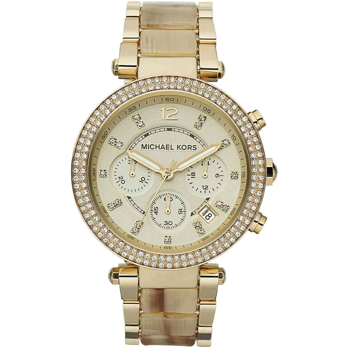 Michael Kors Parker MK5632 Women's Gold Multi Strap Chronograph Watch