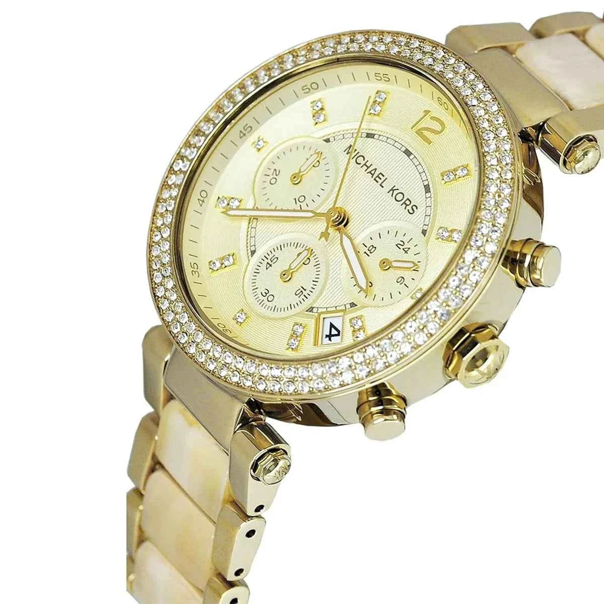 Michael Kors Parker MK5632 Women's Gold Multi Strap Chronograph Watch