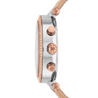Michael Kors Parker MK5633 Women's White Dial Havan Leather Chronograph Watch