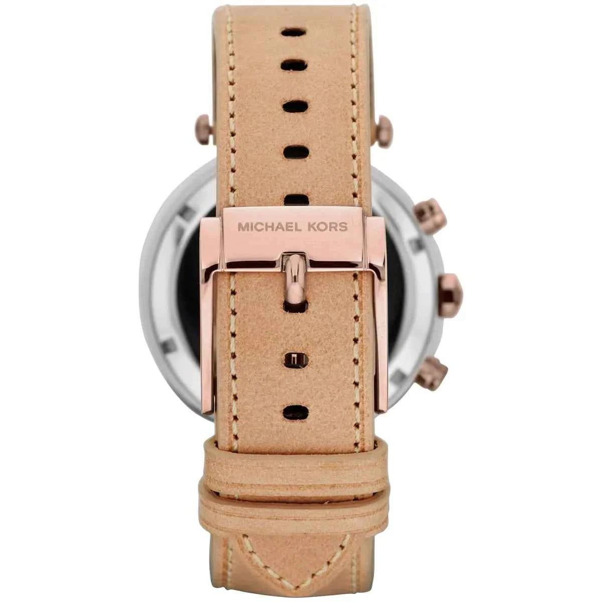 Michael Kors Parker MK5633 Women's White Dial Havan Leather Chronograph Watch