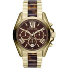 Michael Kors Bradshaw MK5696 Women's Brown Dial Gold & Brown Chronograph Watch